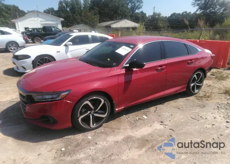 2021 Honda Accord Sport Special Edition из США, поврежденный, VIN 1HGCV1F42MA115621